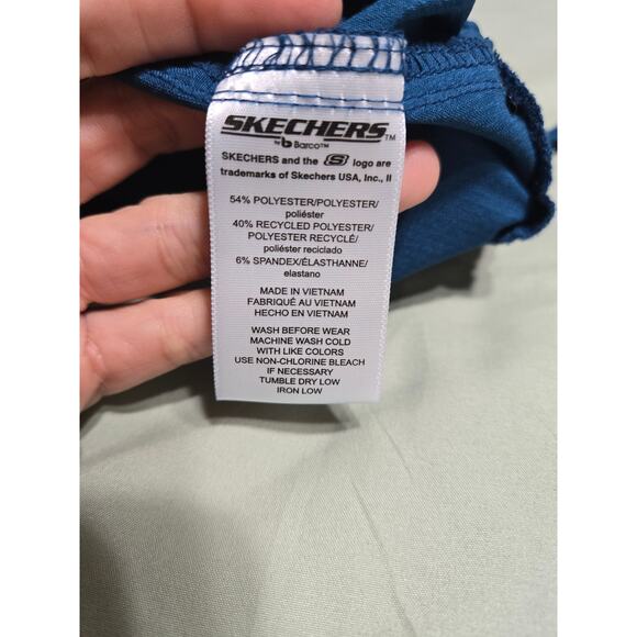Skechers size small women's dark teal jogger style scrub pants - Picture 7 of 10